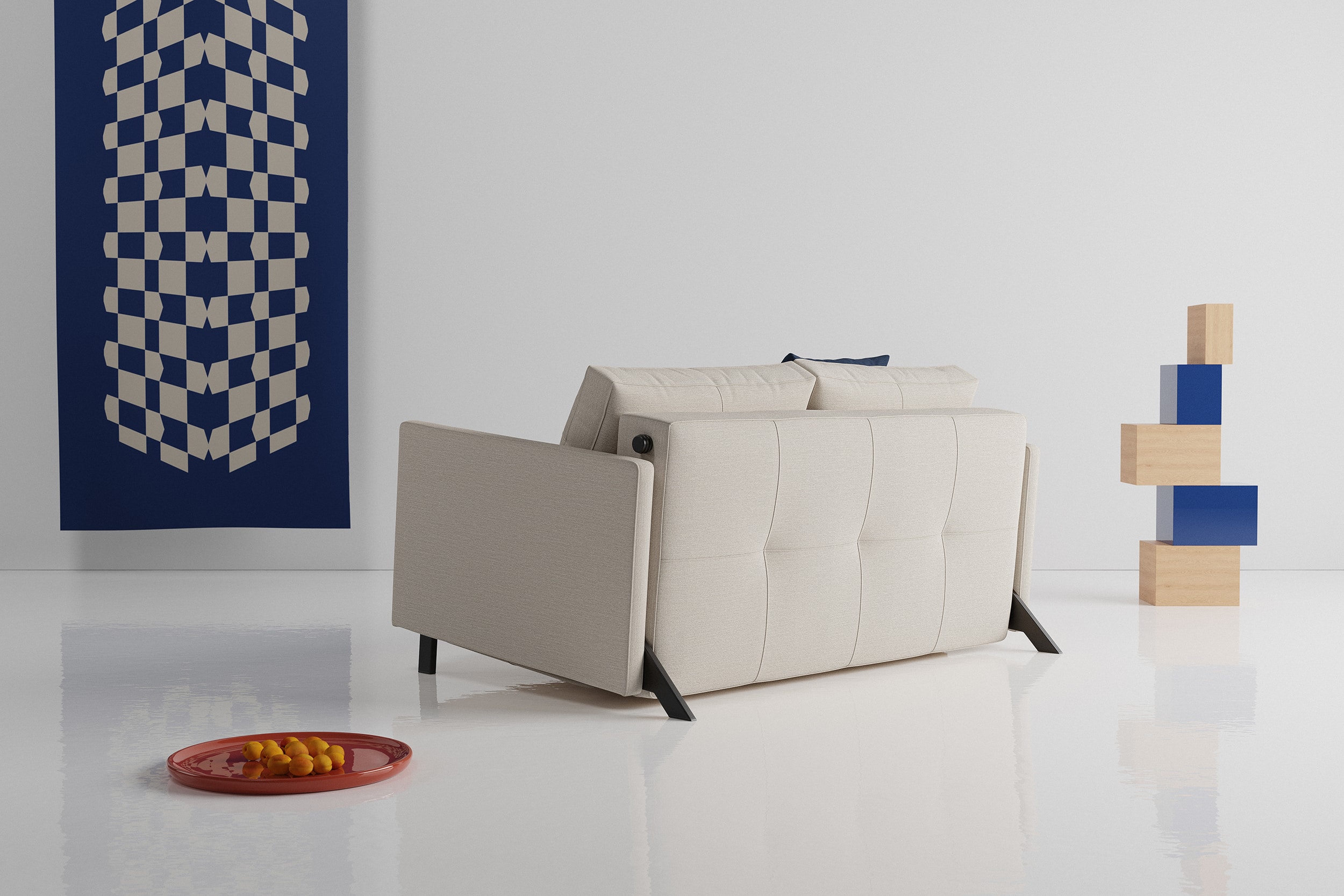 Cubed vuodesohva käsinojilla 140 cm - Image 3
